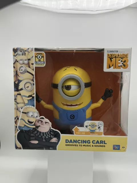 Despicable Me 3 Deluxe Talking Carl Minion Illumination NIB NICE!