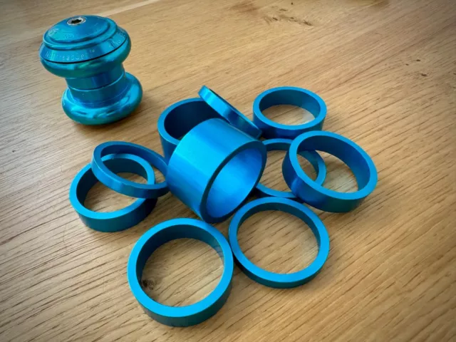20mm Turquoise 1 1/4" MTB Headset Spacer 1.25"" Retro Cult Yeti Manitou FS
