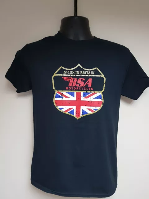 BSA Motorcycles Shield Official Licensed T-Shirt Available in 7 Sizes