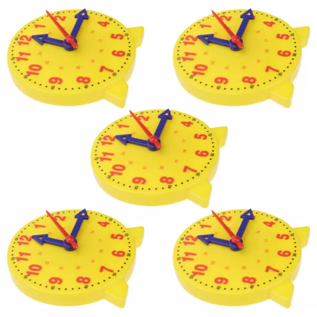 5 Pcs Plastique Modèle D'horloge Pour Enfants Jouets De Bureau