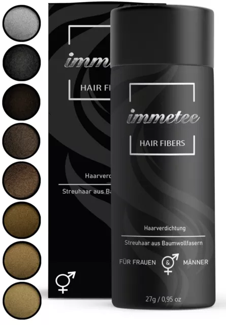 immetee - Schütthaar - Streuhaar - Hair Fiber zur Haarverdichtung - 27g