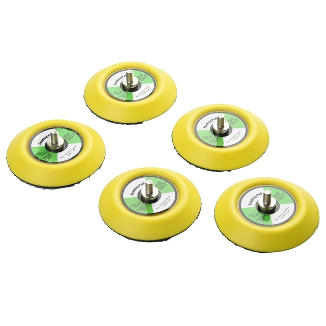 UK 5X For Sander Backing Plate Polisher Sanding Disc Holder Pads Hook And Loop