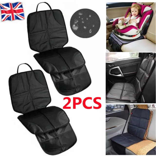 2PCS Car Seat Cover Seat Protector Mat Pet Child Baby Pad Seat Protective Mat UK