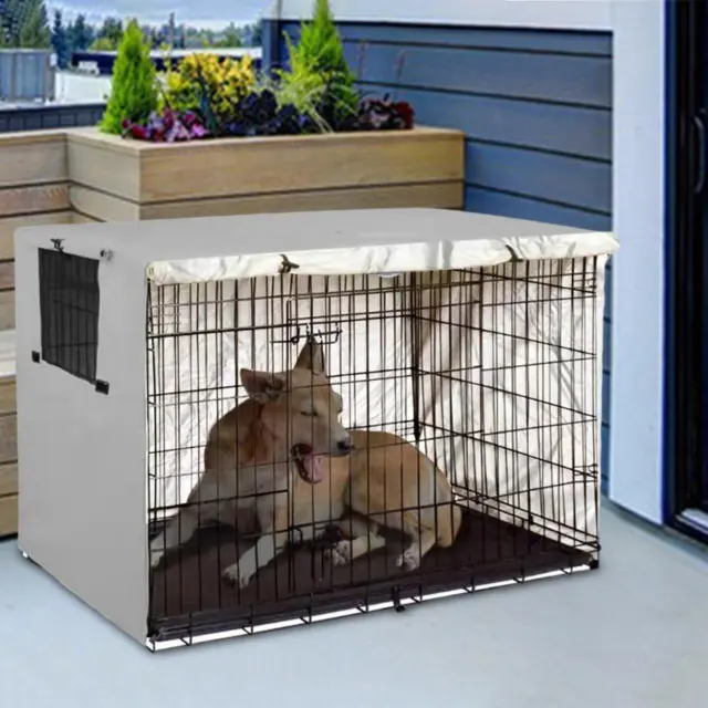 Housse de cage pour chien, housse de chenil pour animaux de compagnie en tissu