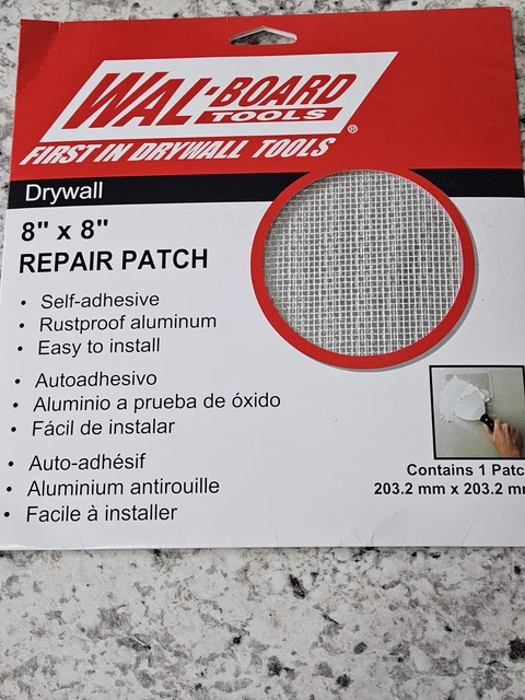 Wall Board Tools 8"x8" Drywall Repair Patch Self-Adhesive