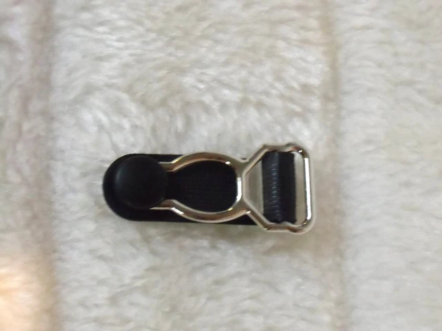 Porte-jarretelle Amovible Femme - Noir à Pois Blancs - Taille Unique - Métal