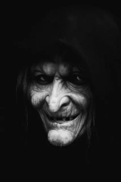 Antique Witch Old Hag Photo 955b Oddleys Strange & Bizarre