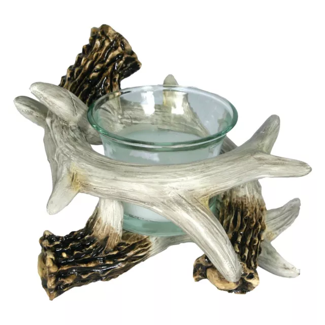 Rivers Edge Products Votive Candle Holder, 4 inch by 2.5 inch Hand Painted Poly