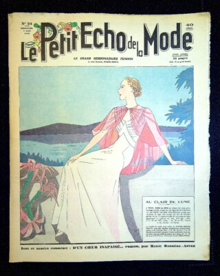 Patron De Couture Vintage 'Echo De La Mode' - Robe Ligne Décolletée Des Années 1950 - Taille 44