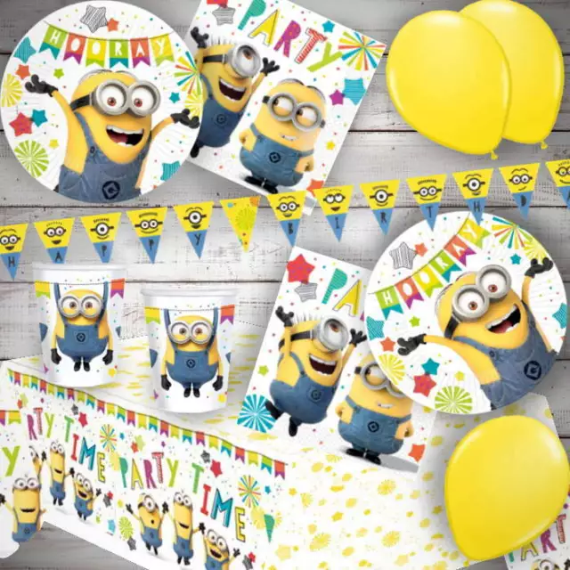 Minions Despicable Me Party Supplies Decorations Banner Tableware Balloons Bags