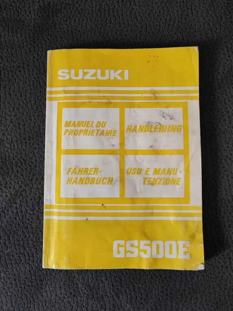 SUZUKI GS 500 E 1989-1996 Wartungs Reparatur Werkstatthandbuch