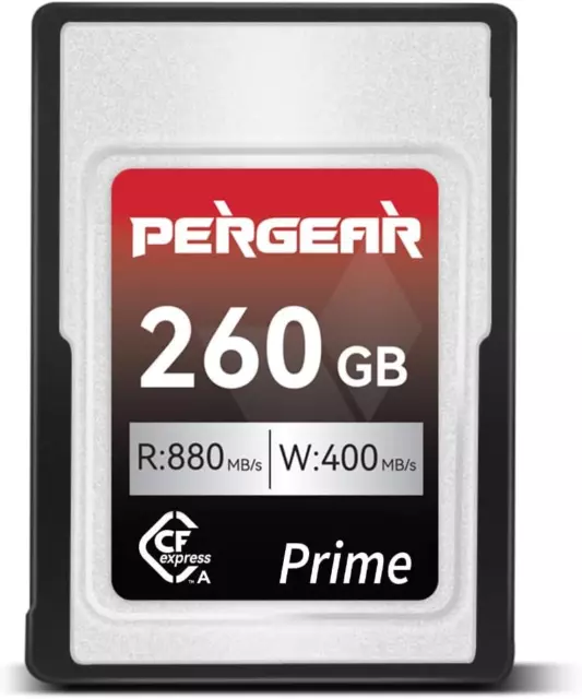 Professional 260GB Cfexpress Type a Memory Card, up to 880Mb/S Read Speed & 900M