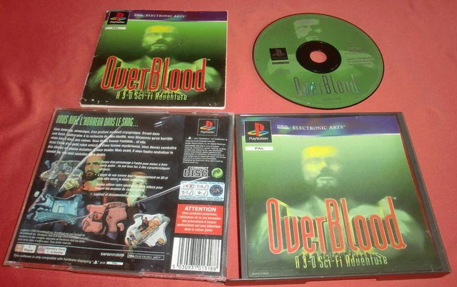 Overblood Sur PlayStation 1 - PAL Complet (boîtier, Notice, Disque) - Très Bon état