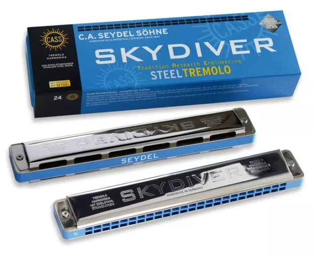 C.A. SEYDEL 25480 SKYDIVER STEEL TREMOLO Skydiver Mundharmonika