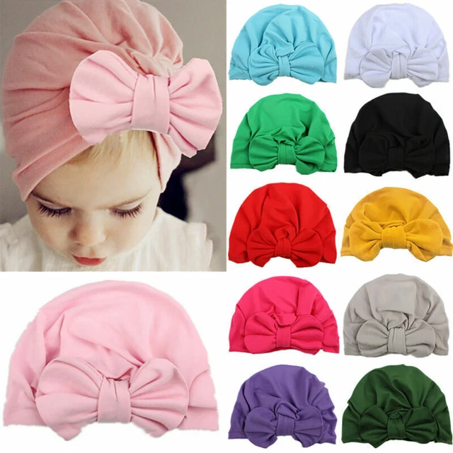 Newborn Toddler Baby Boys Girls India Beanie Hat Comfy Cap Turban Knot Headwrap