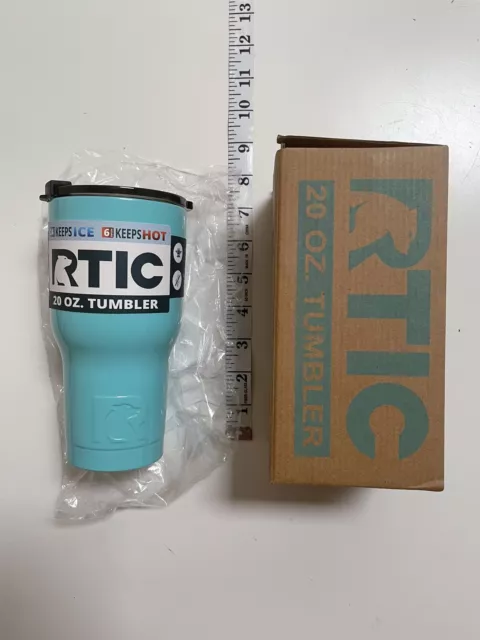 RTIC 20oz. Thermal Tumbler Stainless Steel Coffee Mug/Travel Cup Cold/Hot Teal