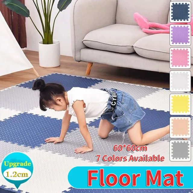 6X 12X EVA Foam Mat Floor Mats Interlocking Heavy Duty Puzzle Baby Kids Playmat