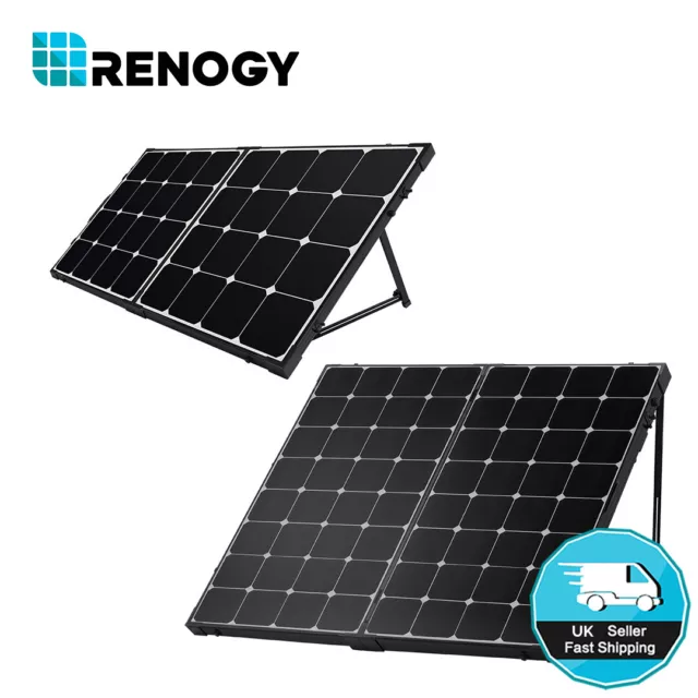 Renogy Eclipse 100W 200W 12V Mono Portable Foldable Solar Panel Suitcase Kit RV