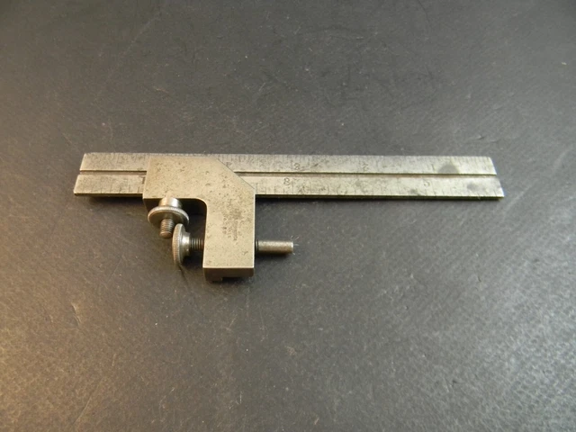 Vintage L.S.STARRETT 289 Rule Clamp 6" Combination No 4R Grad scale Vintage L.S.STARRETT 289 Rule Clamp 6" Combination No 4R Grad scale