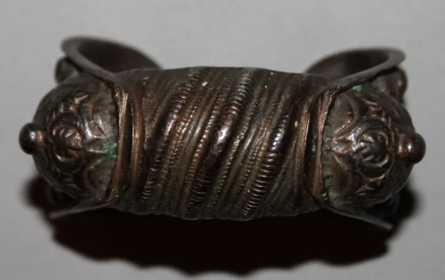 Antique Greek Medieval Bronze Fertility Folk Art Hand Made Bracelet