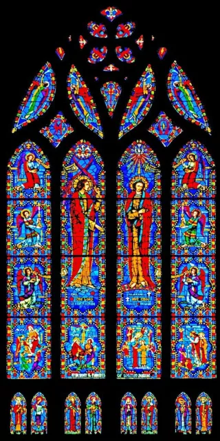 The Annunciation Carl Huneke Stained Glass Window Cathedral Photo Poster Print