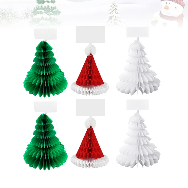 Tarjeta de asiento de 12 piezas portaobjetos de fiesta con nombres de lugares de Navidad