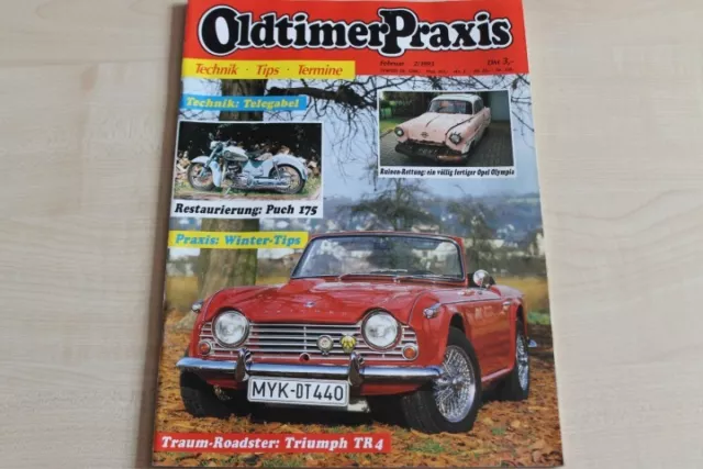 1) Oldtimer Praxis 02/1993 - Triumph TR 4 A Restaurie - Steyr Puch 175 Restaurie