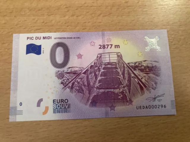 Billet Touristique 0 Euro Zéro Euro Pic Du Midi 2018