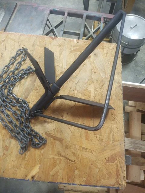 Johnson Products Richter Anchor Pat # 6035798 8lb Anchor with 10 Foot Chain