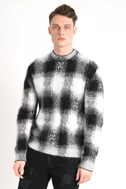 Men’s Sweater  4G Black Mohair Givenchy Medium Pullover
