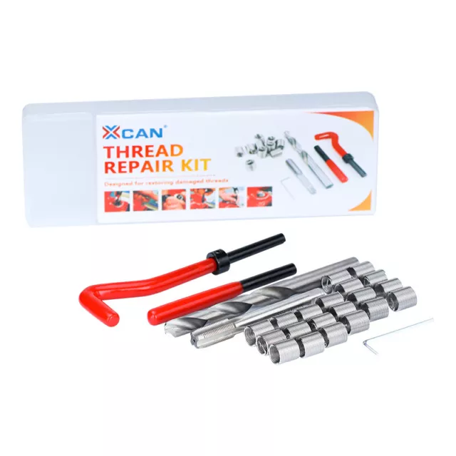 25Pcs Metric Thread Tap Repair Tool Kit M3 M5 Insert hss Twist Drill Bit 3