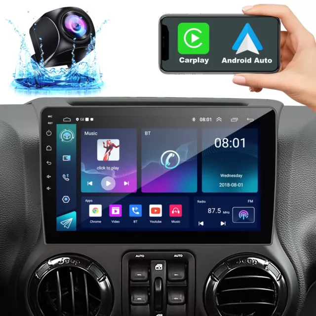 Car Radio For 09-12 Dodge Ram Jeep Wrangler Chrysler Car Stereo Apple Carplay