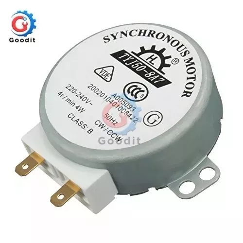 CW/CCW Turntable Microwave Oven Synchronous Motor AC 220-240V 4RPM 4W Uomtj 2