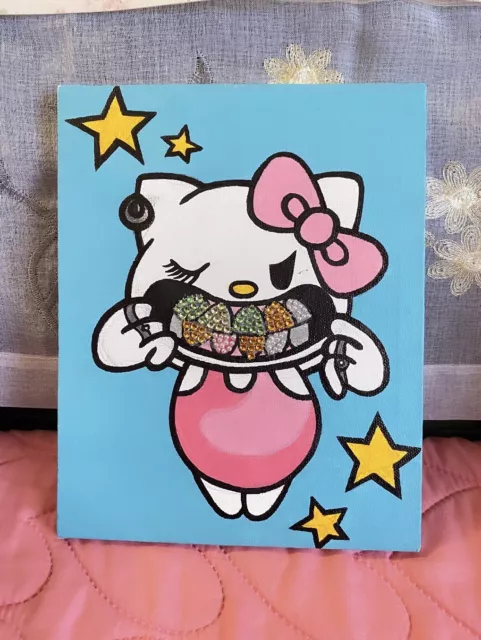 Cute Cat Hello Kitty Diamond Painting Mosaic Stickers Gem Art Crafts Kit  Kids