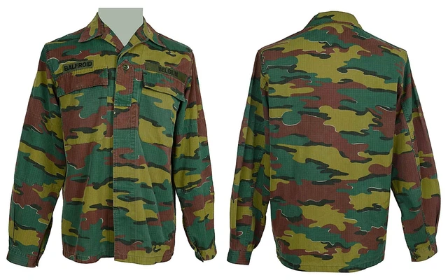 Veste de treillis camouflée Flecktarn Force Aérienne Armée Belge 1990