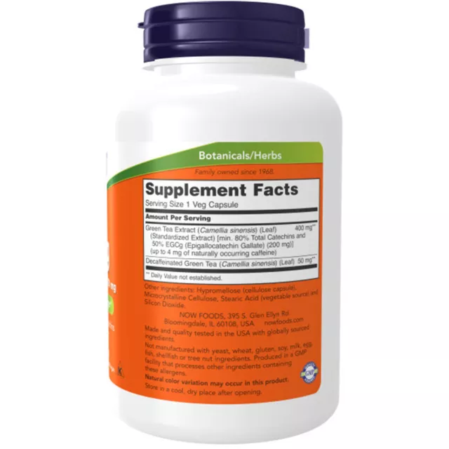 Now Foods, EGCg Green Tea Extract, 400mg, 180 Veg. Kapseln - Blitzversand 2