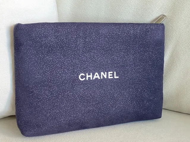 CHANEL BEAUTE SHIMMER Dark Purple Makeup Cosmetic Bag Pouch New VIP Gift  $38.00 - PicClick