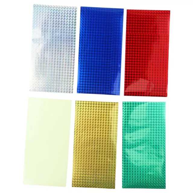 Holographic Sticker Lock Tape Reflective Raw Materials DIY 12pcs Durable