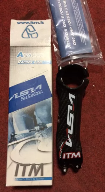Bike Stem Racing Bicycle 31.8 ITM Visia Lite Alu-Carbon Road