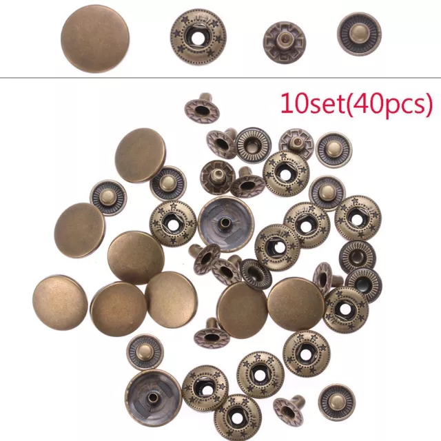 Diy Stud Metal Scrapbooking Fasteners  Round Press Button Snap Buttons