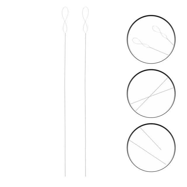 2 ud. perlas agujas acero inoxidable bordado agujas hágalo usted mismo agujas de coser hechas a mano