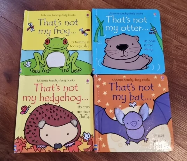 That’s Not My Books Wildlife Bundle  X 4 Hedgehog,  Frog, Bat, Otter RRP £6.99