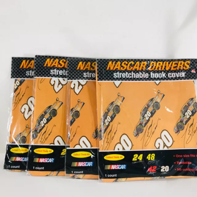 Stretchable Book Covers Nascar Tony Stewart Lot of 4 One Size Fits Most