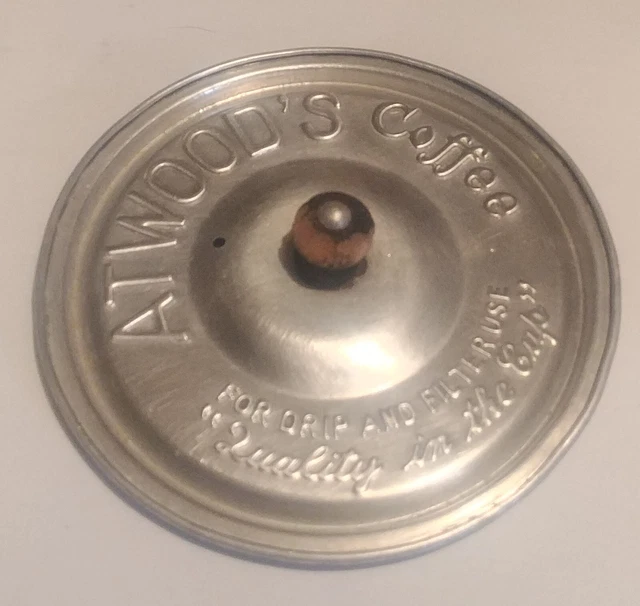 Vintage Atwood's Coffee Lid Aluminum