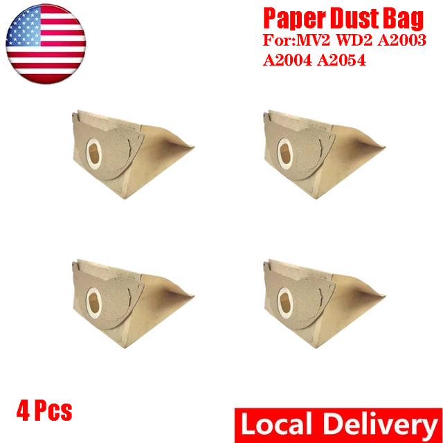 4x Paper Dust Bags Replace For Karcher MV2 WD2 A2003 A2004 A2054 Vacuum Cleaner