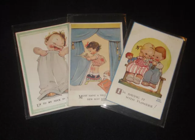 Mabel Lucie Attwell Vintage Comic Postcards 1940'S- Select Postcard