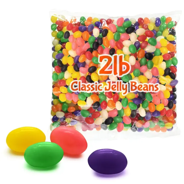 Brach'S Classic Jelly Beans 2LB Bulk Candy Bag - Candy Variety Pack with Delici