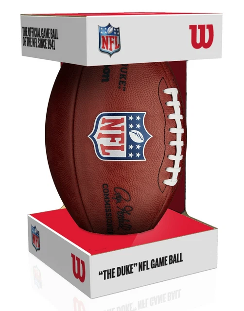 NFL Official Authentic Leather Game Football (Boxed) by Wilson