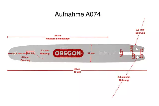 Original Oregon Schwert Führungsschiene passend für Stihl 35 cm 3/8 1,3 mm Neu