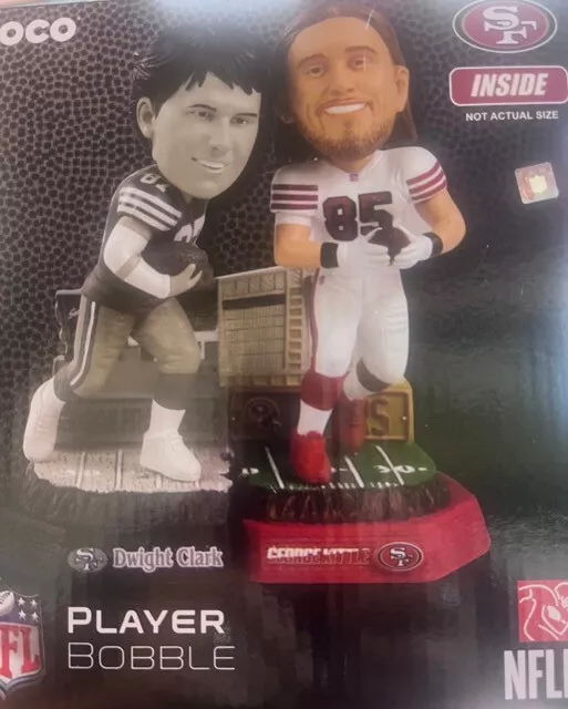 FOCO 49ers Dwight Clark/George Kittle Dual Bobblehead-NIP #52 of 222 SOLD OUT